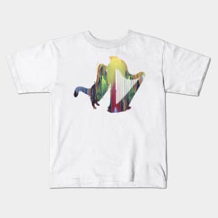 Cat and harp Kids T-Shirt